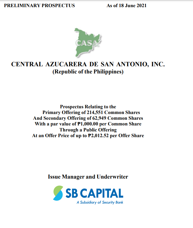 Jose Mari Chan family’s Central Azucarera De San Antonio gets SEC approval for P558M Offering 1