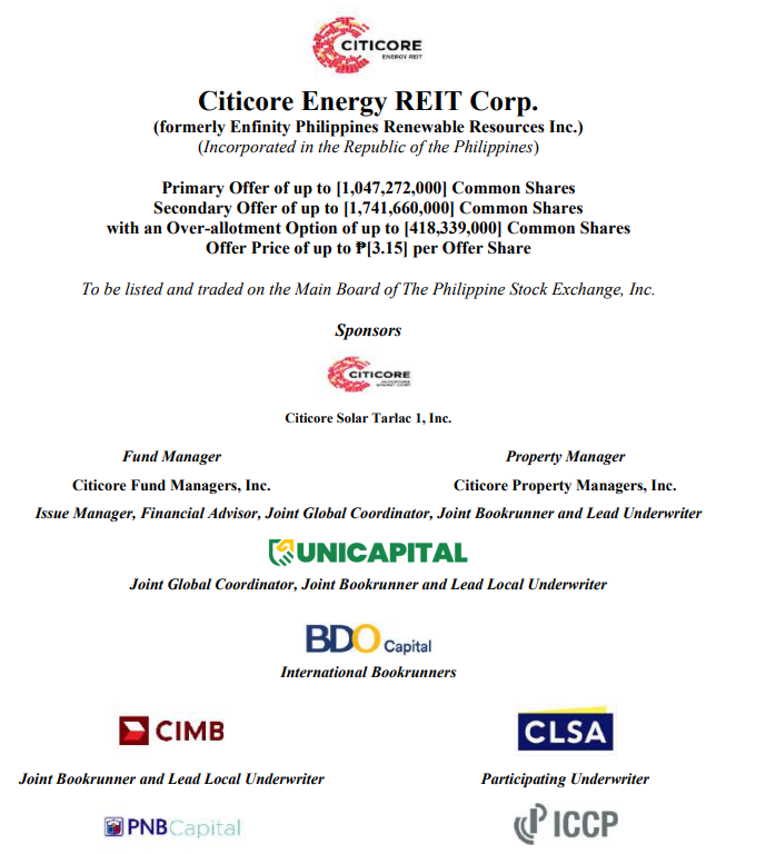 Citicore Energy REIT Corp (CREIT) IPO Review 1