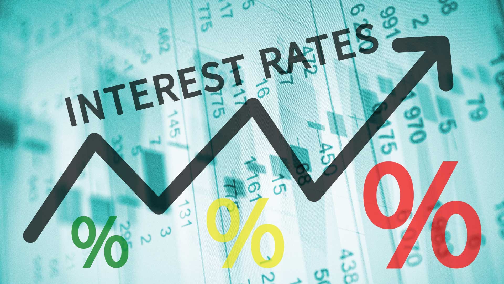  A chart shows how interest rates impact borrowing and lending.